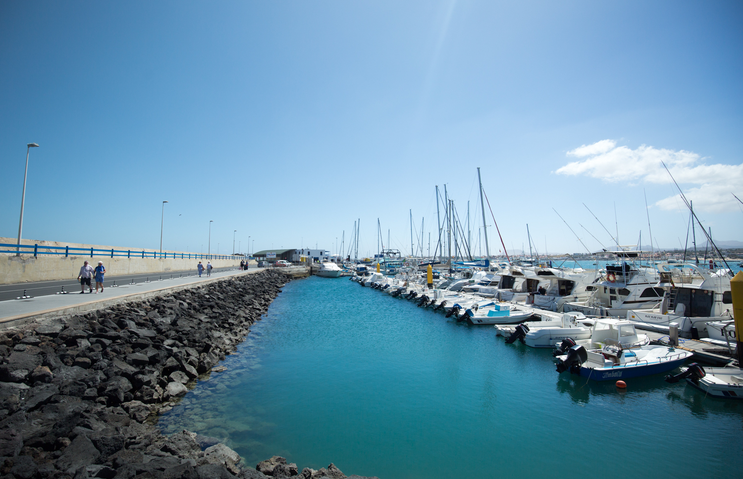 The harbour in Corralejo, Fuerteventura