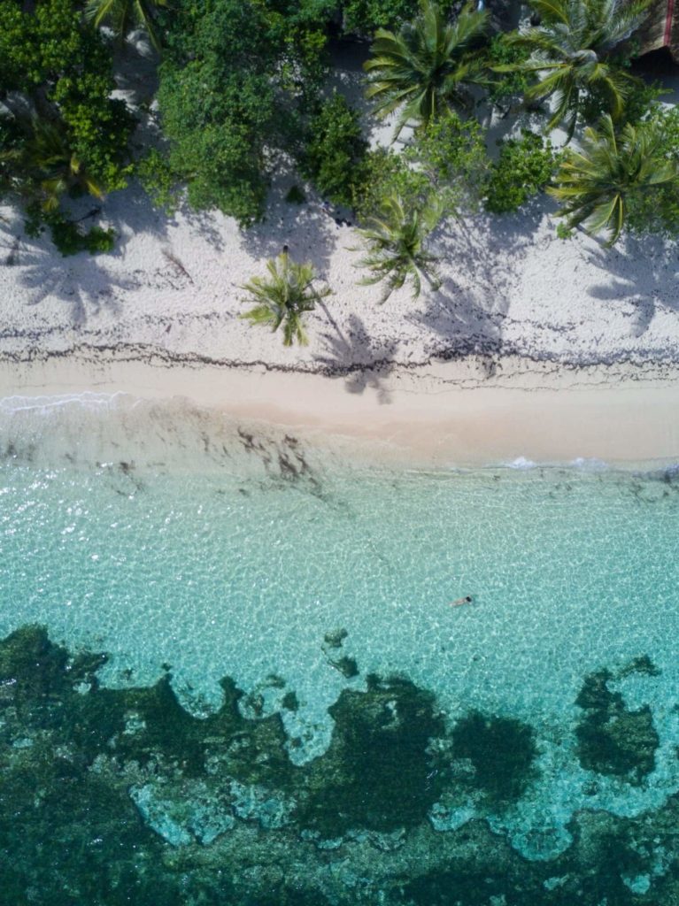 Area guide to accommodation Beach on Siargao Island Philippines Alegria Beach