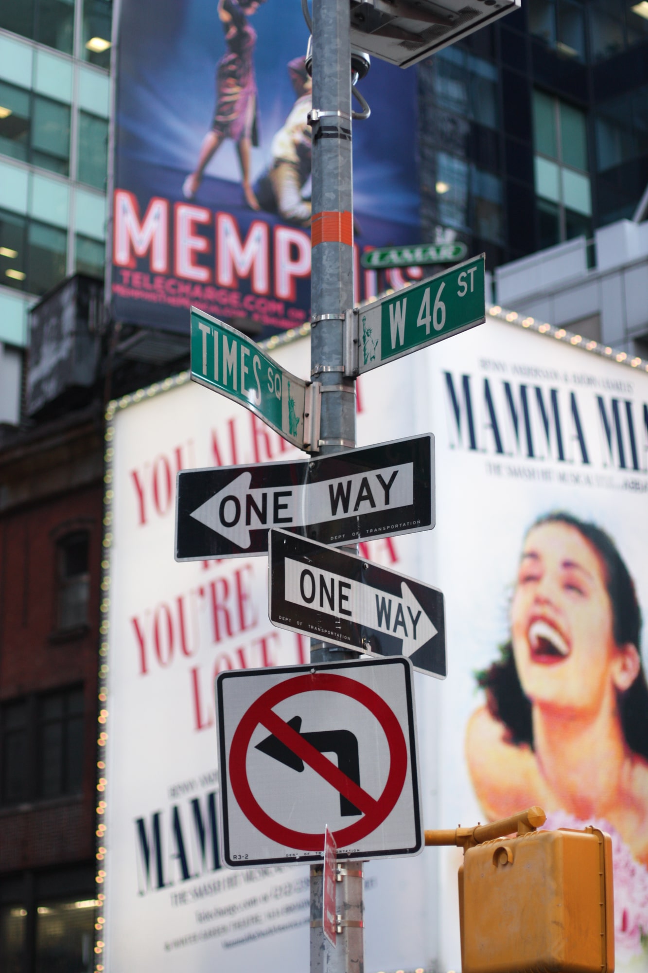 New York Times Square signs