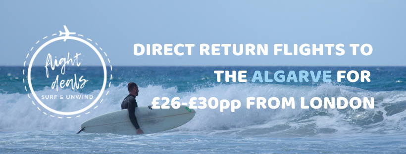 surf & unwind flight Deals London to the Algarve