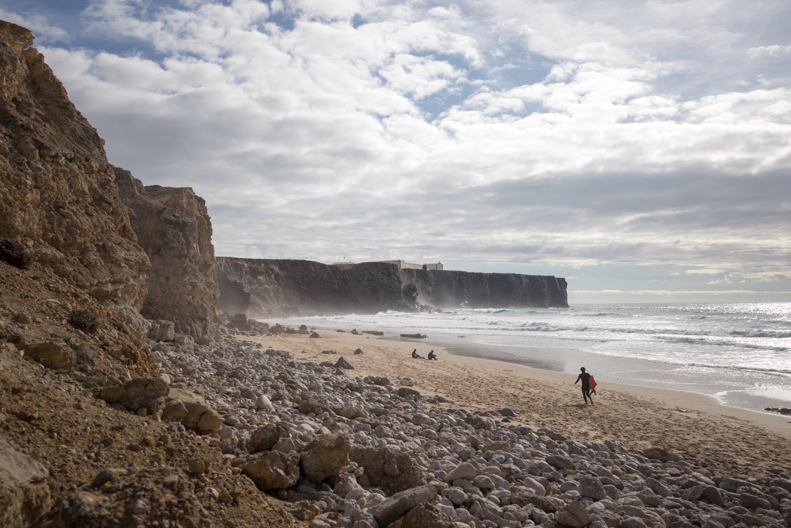 Tonel surf beach, Sarges, Portugal